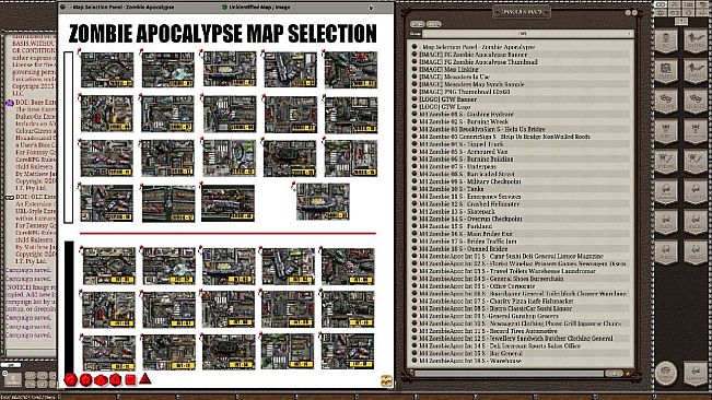 Fantasy Grounds - Meanders Map Pack Zombie Apocalypse (Map Pack)