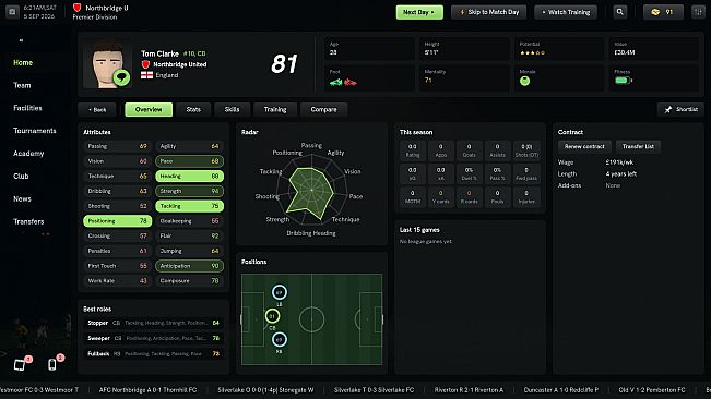 Touchline: A Football Simulation