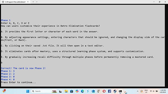 Retro Elimination Flashcards 2