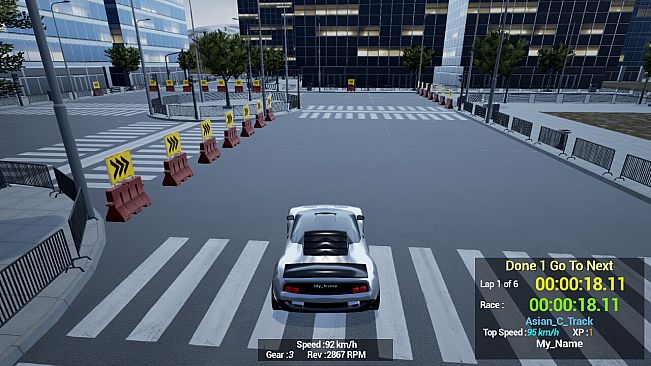 1980s & 90s Style - Retro Track Car Racer