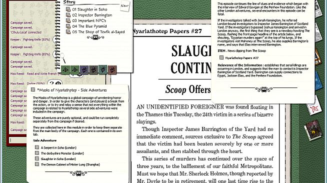 Fantasy Grounds - Call of Cthulhu: Masks of Nyarlathotep