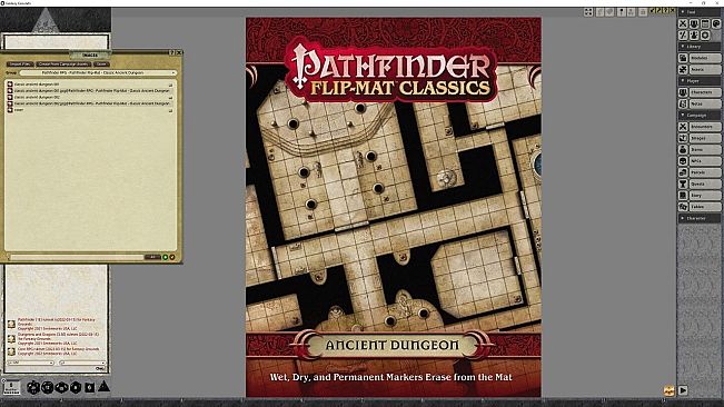 Fantasy Grounds - Pathfinder RPG - Pathfinder Flip-Mat - Classic Ancient Dungeon