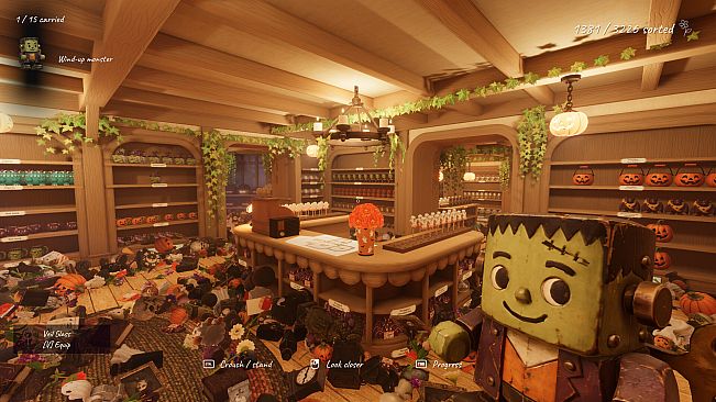 Tidy Up the Halloween Shop