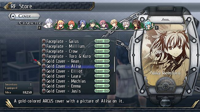 The Legend of Heroes: Trails of Cold Steel II - All Arcus Covers