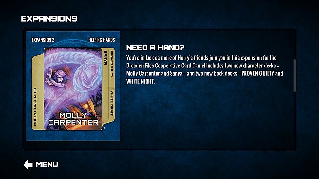 Dresden Files Cooperative Card Game - Helping Hands