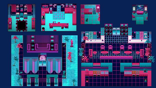 RPG Maker MV - KR Vaporwave Dreams Tileset