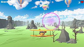 The Colorful Biplane