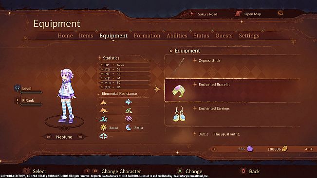 Super Neptunia RPG [Enchanted Series] Equipment Set