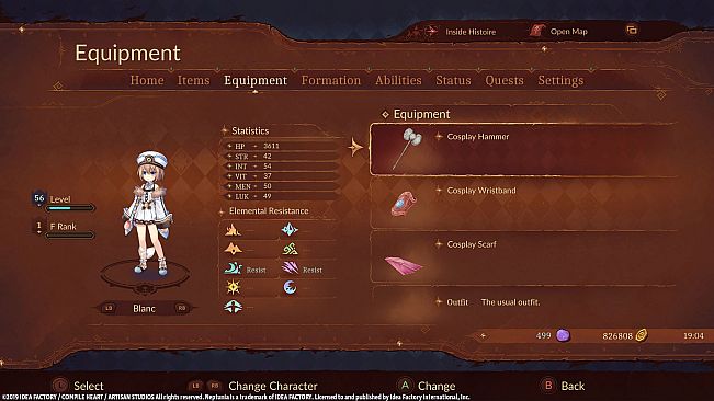 Super Neptunia RPG [Cosplay Series] Equipment Set