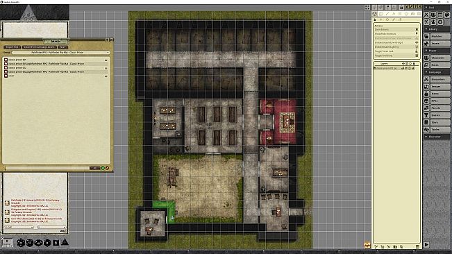 Fantasy Grounds - Pathfinder RPG - Pathfinder Flip-Mat - Classic Prison
