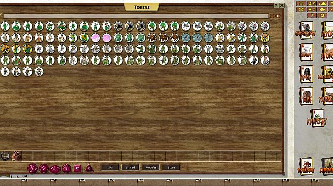 Fantasy Grounds - Tour of Darkness Online Gaming (Token Pack)