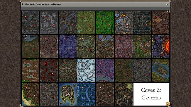Fantasy Grounds - Paths to Adventure: Caves and Caverns (Map Pack)