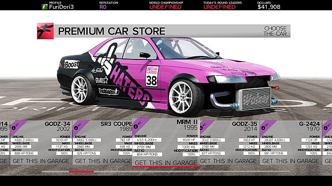 FURIDASHI - PREMIUM CARS PACK#1