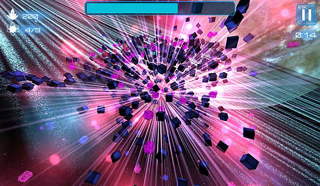 Deep Blue 3D Maze in Space