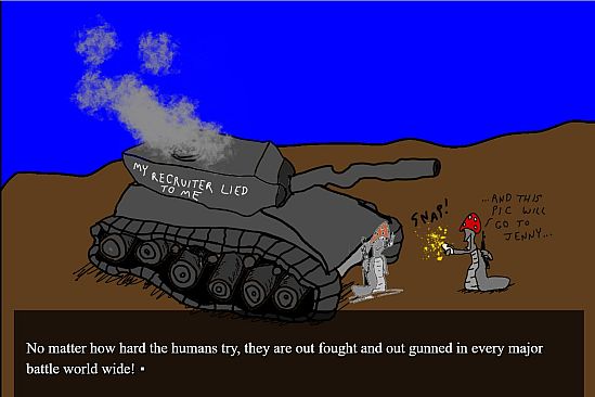 Invasion of the Mushroom Men of Planet Y!