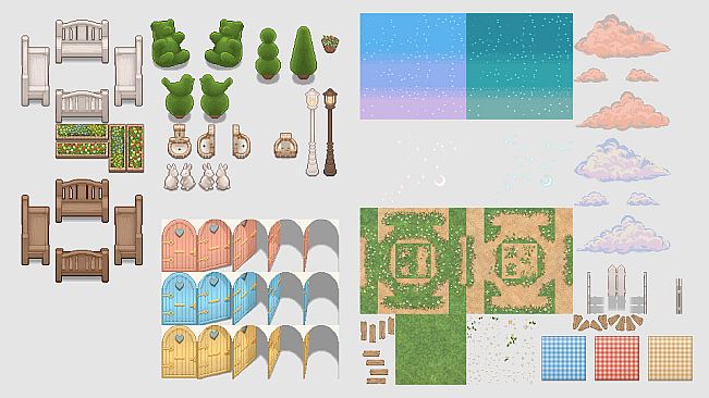 Pixel Game Maker MV - Pastel Kawaii Assets