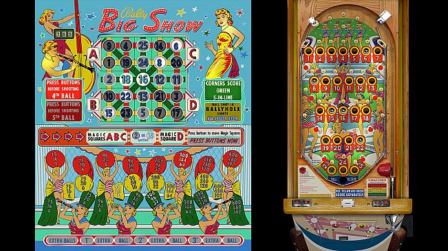 Bingo Pinball Gameroom - Bally Big Show