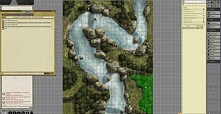 Fantasy Grounds - Pathfinder RPG - Pathfinder Flip-Mat - Classic Falls and Rapids