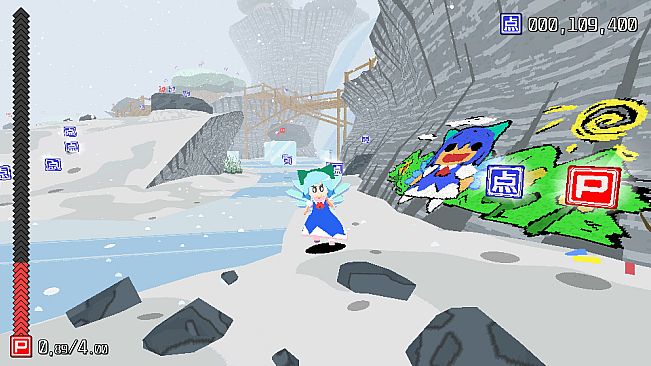 Cirno! Lifts a Boulder