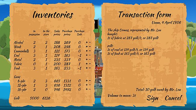 A pirate quartermaster