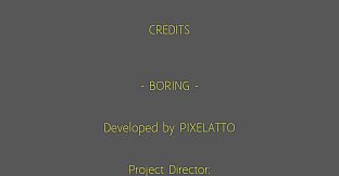 Borıng. - Credits