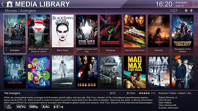 Zoom Player - 4K fullscreen navigation skin