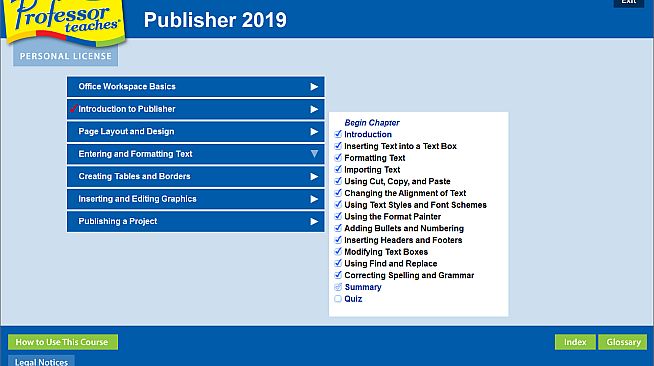 Professor Teaches Publisher 2019