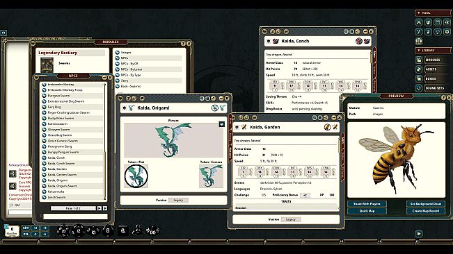 Fantasy Grounds - Legendary Bestiaries: SWARMS