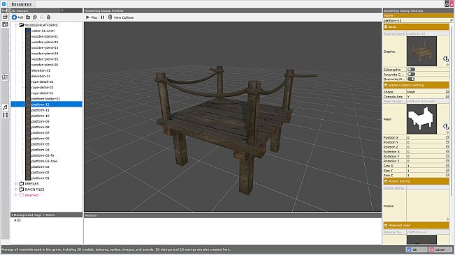 RPG Developer Bakin Wooden Platform Pack