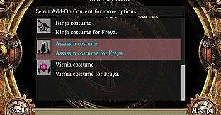 AeternoBlade - Assassin Costume