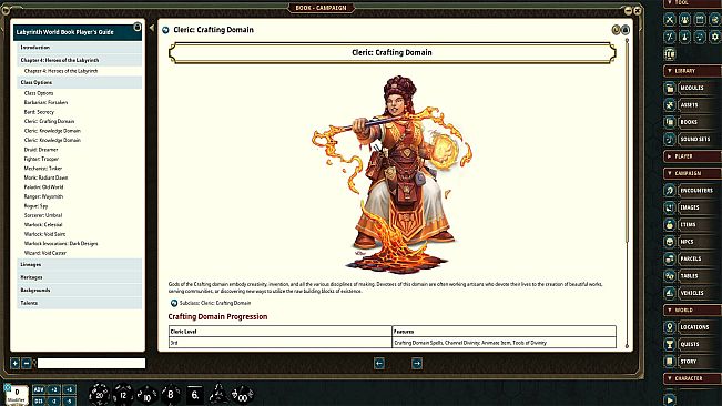 Fantasy Grounds - Labyrinth Worldbook - Players Guide Only