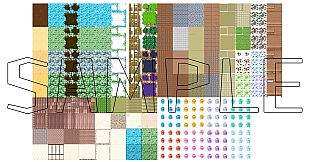 RPG Maker MZ - Fantasy crystallized village Tileset