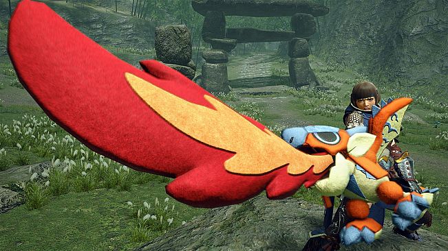 Monster Hunter Rise - "Stuffed Rathalos" Hunter layered weapon (Great Sword)