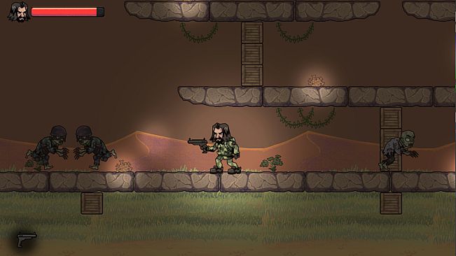 Zombies Desert and Guns