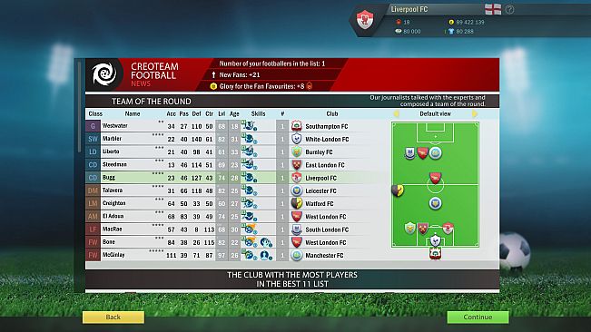 Football, Tactics & Glory: Football Stars