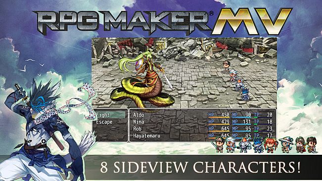 RPG Maker MZ - MV Cover Art Characters Pack