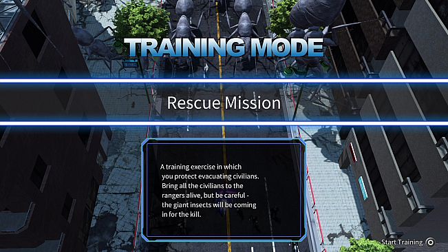 EARTH DEFENSE FORCE 4.1 WINGDIVER THE SHOOTER - TRAINING MODE