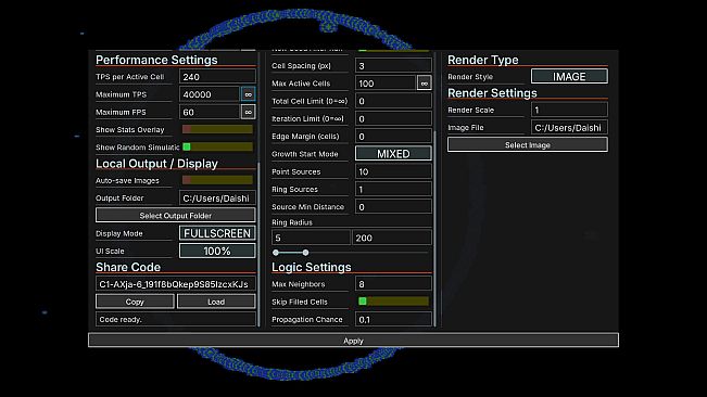 Cyan Moon - The Simulation Program