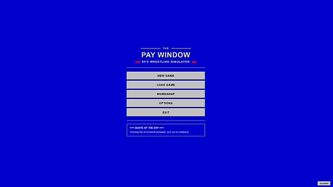 The Pay Window: 80s Wrestling Simulator