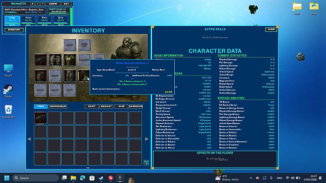 MARINE.EXE - Desktop RPG