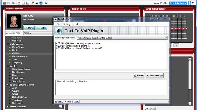 Text-to-VoIP Plugin - MorphVOX Pro 4