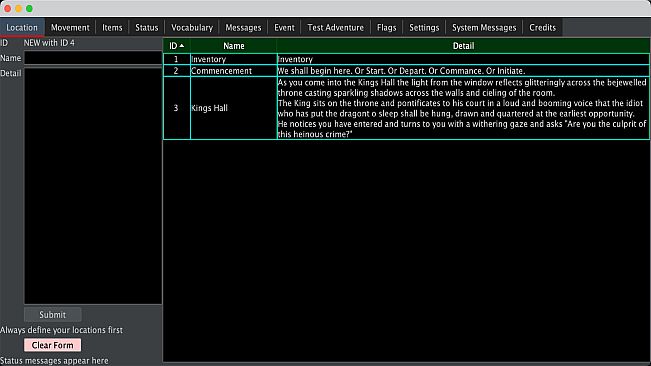 Interactive Fiction and Adventure Creator (IFAC)