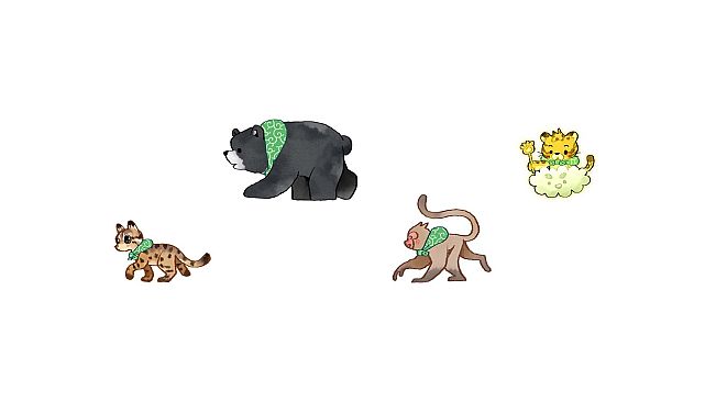 回家 - Homeward - 唐草巾造型包 Green Karakusa Cloth skin bundles