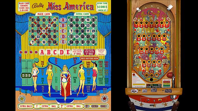 Bingo Pinball Gameroom - Bally Miss America