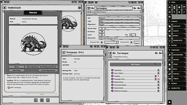 Fantasy Grounds - Shadowfinder Complete Bestiary for Shadowdark RPG