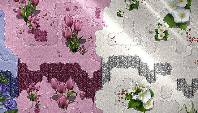 RPG Maker MZ - KR Flower Forest Tileset