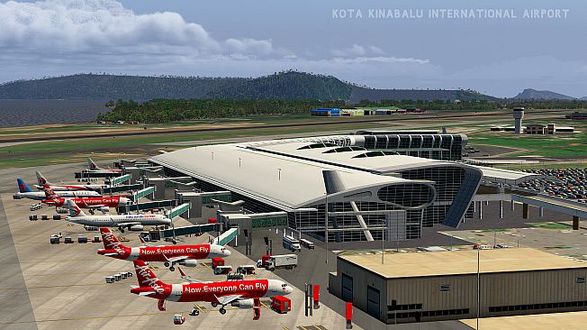 X-Plane 11 - Add-on: JustAsia - WBKK - Kota Kinabalu Airport