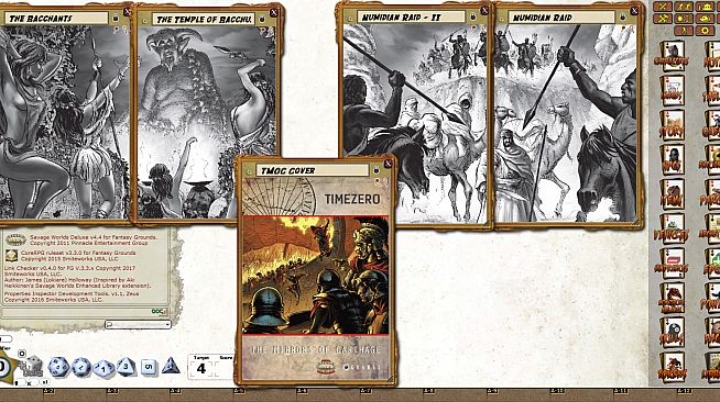 Fantasy Grounds - TIMEZERO: The Mirrors of Carthage (Savage Worlds)