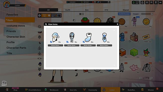 Freestyle2 - Winter Snow Santa Outfit Set (M)