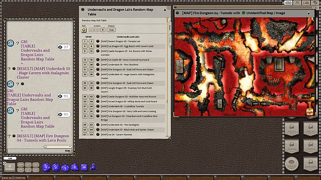 Fantasy Grounds - Meanders Map Pack: Undervaults & Dragon Lairs (Map Pack)